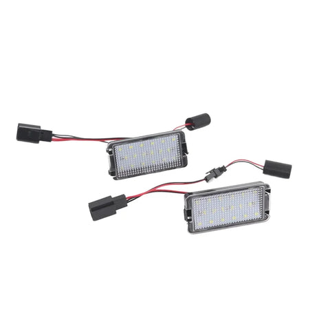 For Seat Altea 2005-2009 Arosa Cordoba 6K 6L Leon 1M Toledo 5P Ibiza 6L 2PCS Car License Plate Light Number Plate Lamp Upgrade