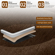 Universal Flax Car Seat Cover Front Rear Cushion Comfortable Breathable Protector Mat Four Season Pad Auto Interior Accessories