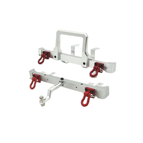 MN 82 Aluminum Alloy Front And Rear Bumper Bull Bars Guards For 1/12 MN82 LC79 Short Truck Upgrade Parts OP Accessories