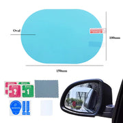 Car Rearview Mirror Rain Eyebrow Carbon Fiber Sun Visor Shade Protector Clear Vision Rain Auto Mirror Organizer Accessories