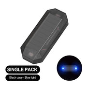 Car Mini LED Solar Power Warning Light Night Security Simulated Alarm Wireless Anti-Theft Caution Lamp Strobe Dummy Alarm Lamp