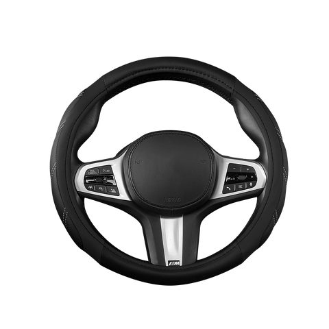 14-15 inch universal leather steering wheel cover