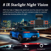 Dash Cam for Cars 3 Channel WIFI Car DVR Camera 1080P for Car Front and inside Black Box 24H Parking Monitor car accessories