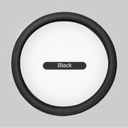 Napa Leather Perforated Patchwork Car Steering Wheel Cover, Non-slip, Breathable, Universal 15 Inch (Approx. 38cm)