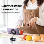 Car Phone Magnetic Stand Mechanical Vacuum Suction Cup Rotate 360° Magnetic Adsorption Bracket Navigation Universal Holder