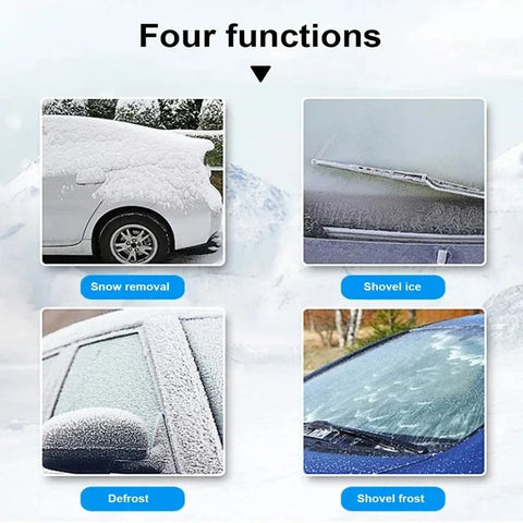 2Pcs Multifunction Car Snow Shovel Winter Windshield Defrosting Ice Scraper Tool Glass Snow Removal Tools Auto Accessories