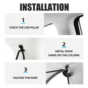 Car Privacy Curtains Universal Car Divider Curtain Between Rear Seat Auto Blackout Curtains Car Sun Shades Side Window Covers