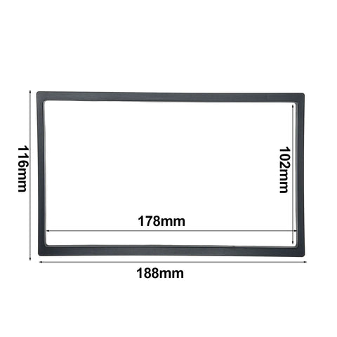 Universal Car Stereo Radio Panel 2Din Frame Surround Panel For 7 Inch Large Screen Car Audio Dashboard Accessories