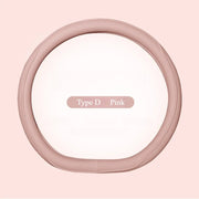 Napa Leather Perforated Patchwork Car Steering Wheel Cover, Non-slip, Breathable, Universal 15 Inch (Approx. 38cm)