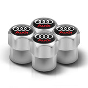 4Pcs Car Styling 3D Aluminum Metal Car Wheel Tire Air Valve Caps Cover For Audi A3 A4 b6 b8 b7 A6 A8 S Line S3 S4 S6 Q3 Q5 Q7 Q8