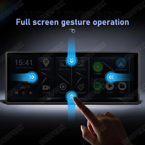 K60 Pro 11.3" 4G+64G WIFI Android 14 AI Screen GPS Navigation Carplay Android AUTO 1080P Dash Cam RearView Mirror Video Recorder