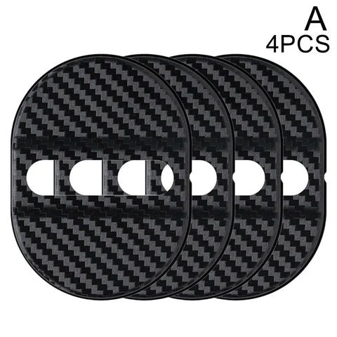 Universal Car Door Lock Protective Cover 4PCS Self-adhesive Car Decorative Accessories Car Door Lock Anti Rust Sleeve