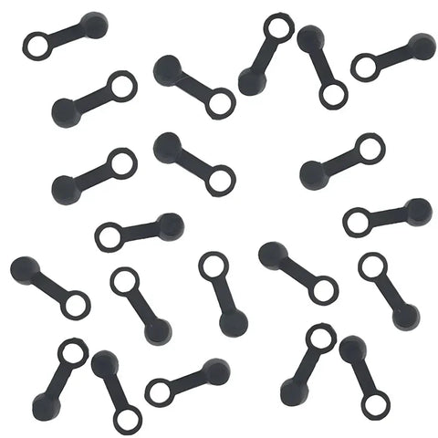 10Pcs 8mm Car Brake Pump Dust Cap Oil Drain Screw Cap Brake Caliper Bleed Nipple Black Screw Dust Caps Cover Rubber Motorcycle