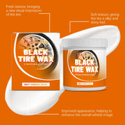Car Tire Shine Wax - Tire Shine Maintenance, Wheel Hub Stain Removal, Brightening, Rust Removal Cleaning Paste.