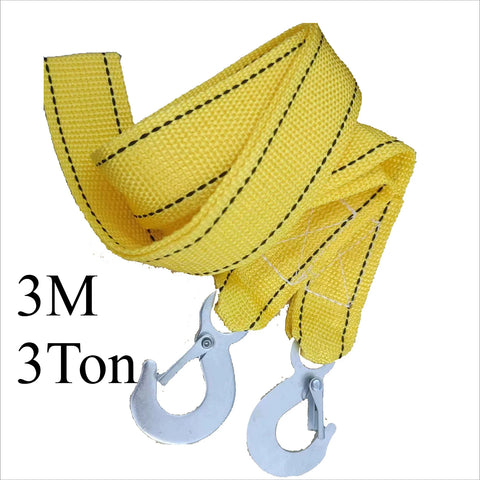 3/4M 3/5 Tons Car Tow Cable Towing Strap Rope 2 Hooks Emergency Heavy Duty Towing Ropes Van Road Recovery Car Accessories