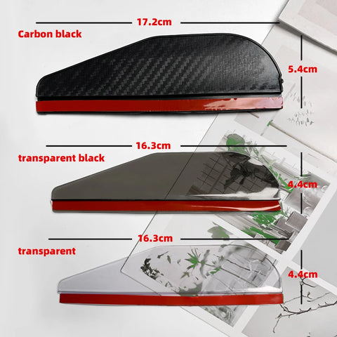 Car Rearview Mirror Rain Eyebrow Carbon Fiber Sun Visor Shade Protector Clear Vision Rain Auto Mirror Organizer Accessories