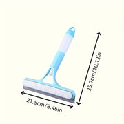 3-in-1 Silicone Shower Squeegee Wiper Hand-held Spray Window Wiper with Nozzle Watering Can Bathroom Mirror Glass Cleaning Tool