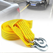 5 M Car Tow Cable 3 Ton Capacity Hooks Included Towing Pull Rope Emergency Rescue Off Road Design Heavy Duty Tow Road Emergency