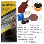 Car Headlight Restoration Set Car Headlight Yellowing Repair Car Tail Light Aging Waxing Repair Tool Headlight Polishing To New
