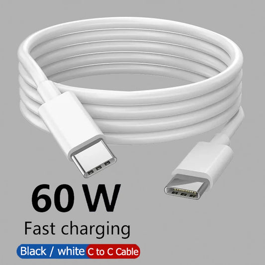 USB-C Fast Charging Cable - Black/White in 1M, 2M and 3M