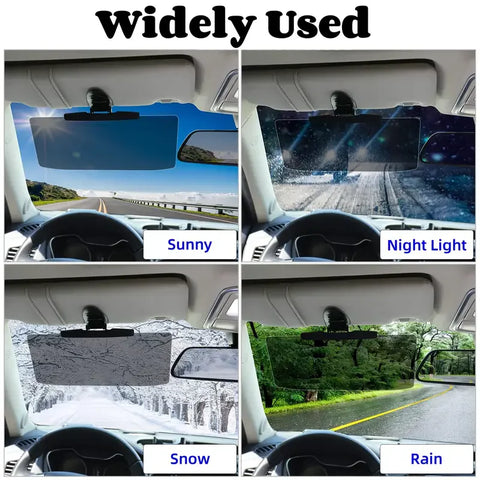 A car mounted anti glare mirror, anti UV strong light vehicle sunshade