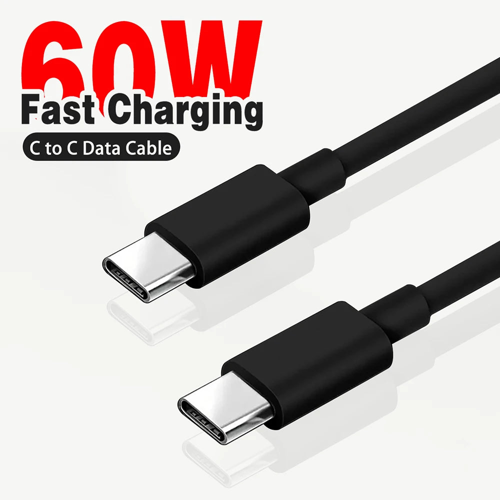 USB-C Fast Charging Cable - Black/White in 1M, 2M and 3M