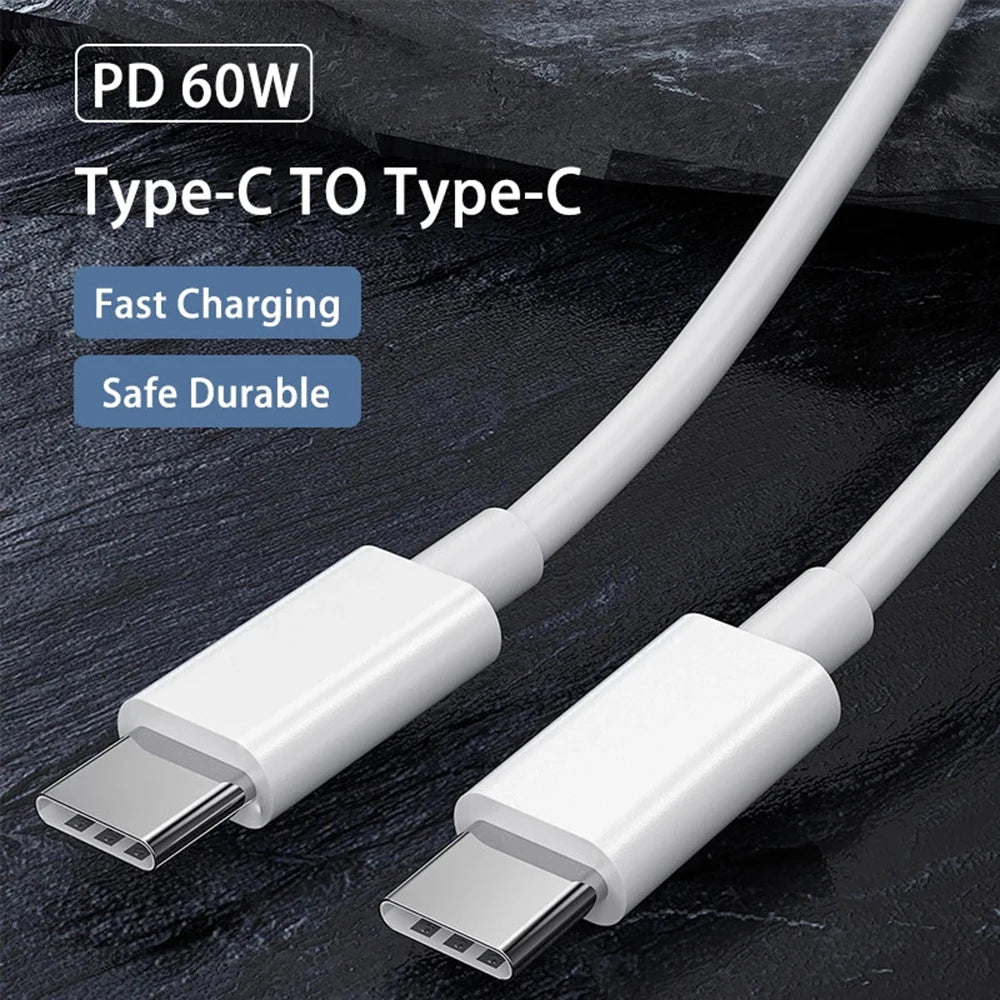 USB-C Fast Charging Cable - Black/White in 1M, 2M and 3M