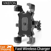 VIKEFON 360° Rotatable Electric Bicycle Phone Holder for iPhone Riding MTB Bike Moto Motorcycle Stand Bracket Non-slip Cycling