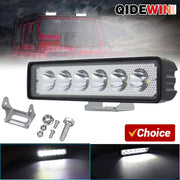 6Leds Car Work Light Bar 12V 18W High Bright Motorcycle Spotlight  Waterproof Car Headlights for Offroad Truck Trailer Offroad