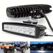 18W12V 6 LED Car LED Work Light DRL Spotlight High Bright Waterproof Auto Offroad SUV Truck Headlights Driving Lamp