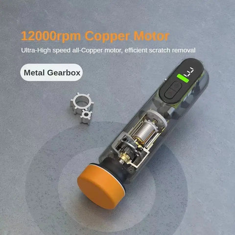 12000RPM Car Waxing Polishing Sanding Machine Car Paint Scratch Repairing Machine Windscreen Glass Oil Film Remove Car Waxer