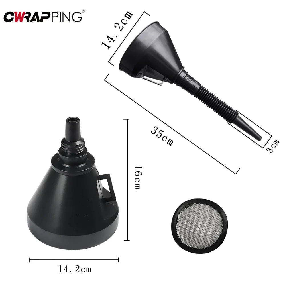 Refuelling Funnel for Cars, Motorbikes & Trucks – with strainer