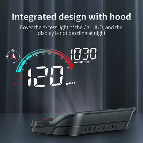 M22 Car HUD Head Up Display Universal Digital GPS Speedometer HD LCD Projection On Glass Windshield Projector for All Cars