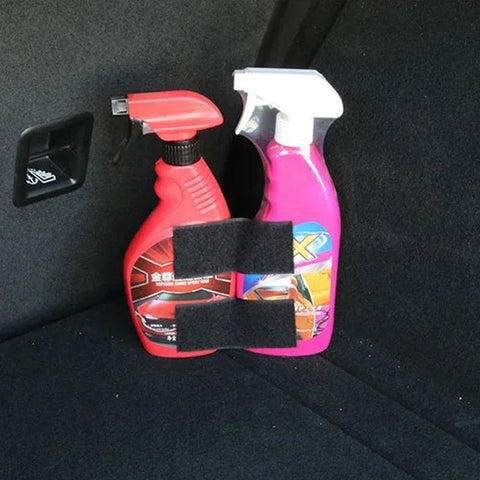 1set Car Trunk Organizer Elastic Fixing Strap Fire Extinguisher Fixing Strap Universal Storage Bracket Velcro Strip Auto Parts