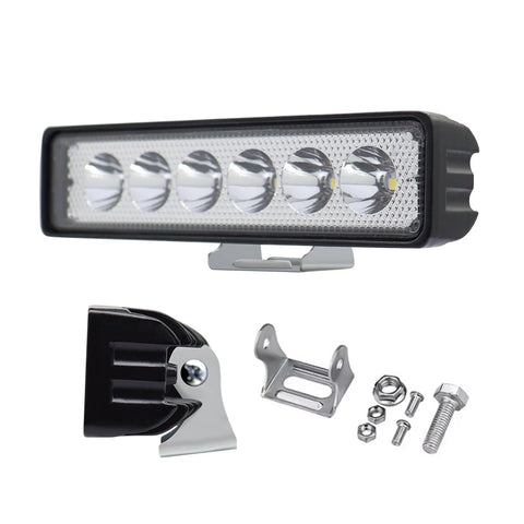 6Leds Car Work Light Bar 12V 18W High Bright Motorcycle Spotlight  Waterproof Car Headlights for Offroad Truck Trailer Offroad