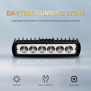 6 LED Offroad Car Work Light Spotlight Daytime Running Light 12V Flood Beam For Jeep 4x4 ATV 4WD SUV Car Styling