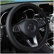 37-39cm PU leather steering wheel cover for cars