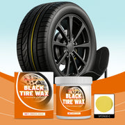 Car Tire Shine Wax - Tire Shine Maintenance, Wheel Hub Stain Removal, Brightening, Rust Removal Cleaning Paste.