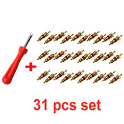 Portable Tire Valve Core Remover Installer Tool Removal Tool Car Bike Bicycle Motorcycle Tire Repair Tools Wrench Screwdriver