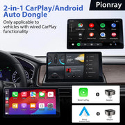 New Pionray 2 in 1 Wireless CarPlay Adapter&Android Auto Wireless Adapter, 5Ghz WiFi Type-C/USB Plug Play CarPlay Wireless