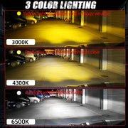 LED Headlight H4 LED Bulbs Fog Light Halogen Replacement Auto H7 6500K 4300K 3000K 3 Colors Front Lights H3 9005 HB3 9006 2000W