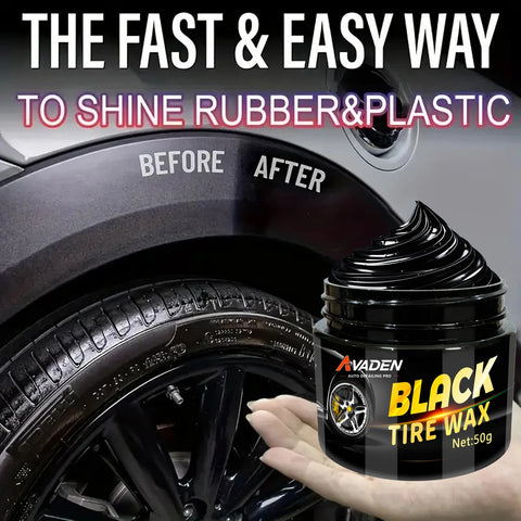Professional Car Tire Shine Wax –Gloss Enhancement & Blackening,Anti-Aging & Color Retention,Long-Lasting Protection