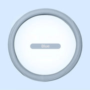 Napa Leather Perforated Patchwork Car Steering Wheel Cover, Non-slip, Breathable, Universal 15 Inch (Approx. 38cm)