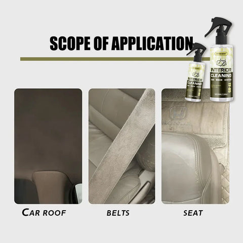 Ryekew Car high-efficiency interior cleaner ceiling cleaner leather flannel fabric water-free multi-purpose cleaner