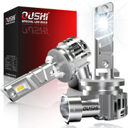 Set of 2 H27 881 LED Headlights, Designed for Vehicles, Featuring High-Intensity White Light Suitable for Daytime Running Lights