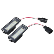 2Pcs Car License Plate Lights  LED Number License Plate Light Lamps for VW GOLF 4 6 Polo 9N Passat NEW Beetle