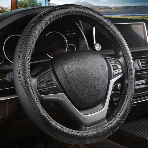 Anti-slip breathable steering wheel cover for cars
