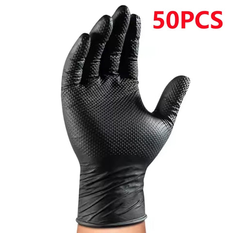 Industrial Black Nitrile Gloves - 8mil