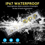 6Leds Car Work Light Bar 12V 18W High Bright Motorcycle Spotlight  Waterproof Car Headlights for Offroad Truck Trailer Offroad