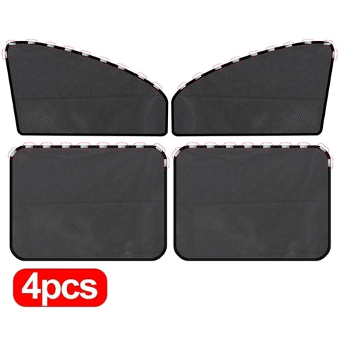 Magnetic Car Window Sunshade Cover Summer UV Protection Car Side Front Rear Window Mesh Curtain Protector Cover Auto Accessories
